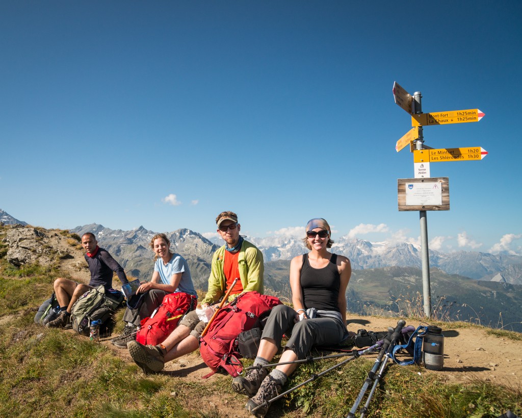 Haute Route - Lunch at Col Termin